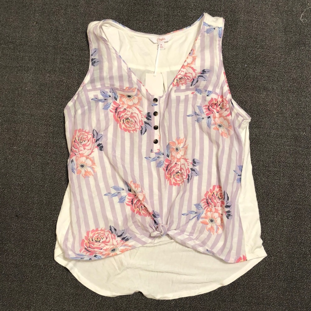 Candies knotted tank top